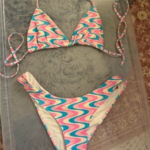 Colorful Wave Bikini Set Frankie’s Bikinis